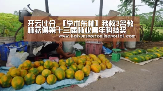 开云比分_【学术东林】我校3名教师获得第十三届林业青年科技奖(图2) 开云体育赛事官网