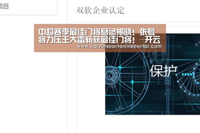 中超赛季最佳门将悬念揭晓!张鹭将力压王大雷斩获最佳门将!-开云体育赛事官网(图2) 开云比分